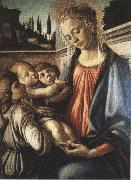 Sandro Botticelli Madonna and Child with two Angels (mk36) Spain oil painting artist